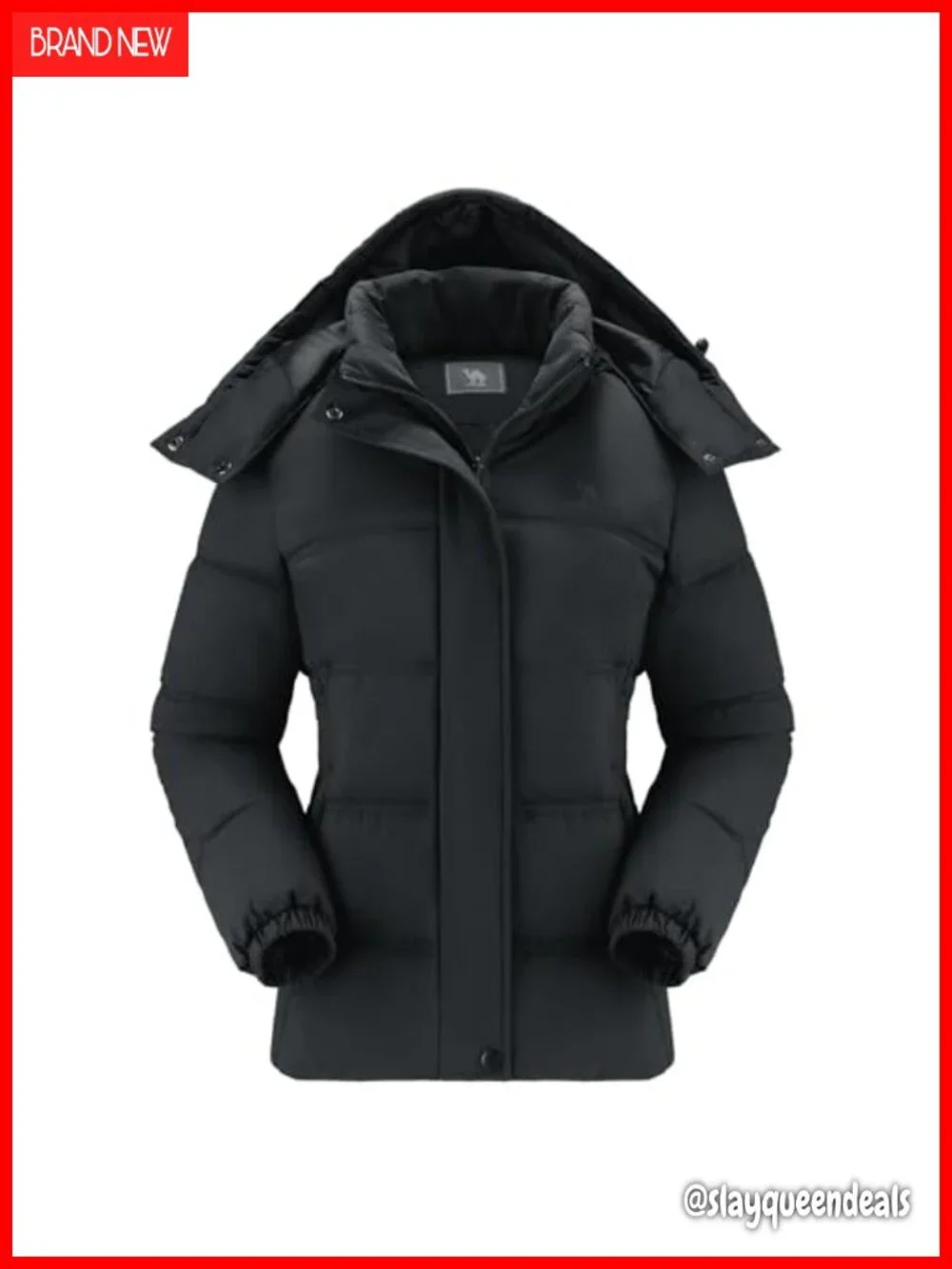 Women's Waterproof Puffer Jacket Winter Warm Hooded Down Jacket Outerwear with